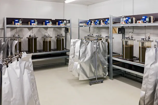 Biogas batch fermenter