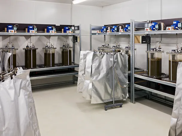 Biogas batch fermenter Biogas batch fermenter